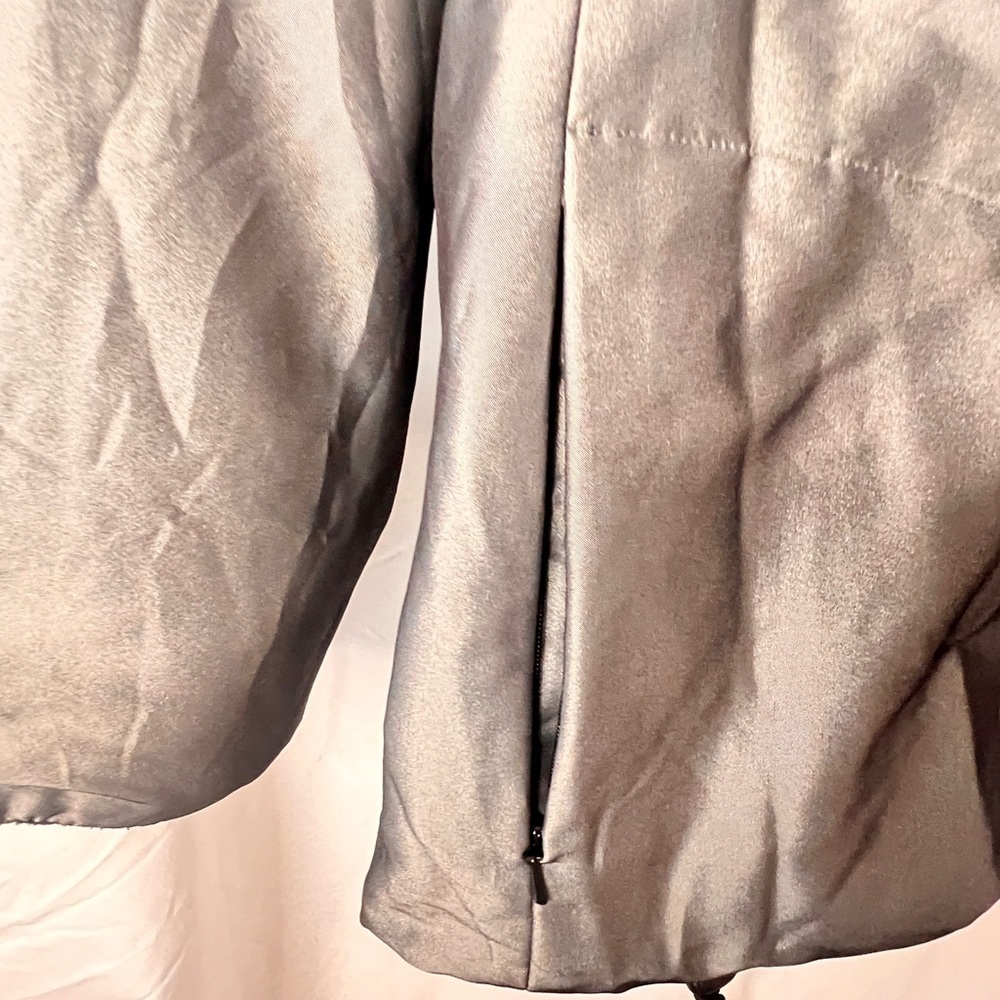 Jones New York Metallic Grey Coat - Size S - Picture 7 of 14